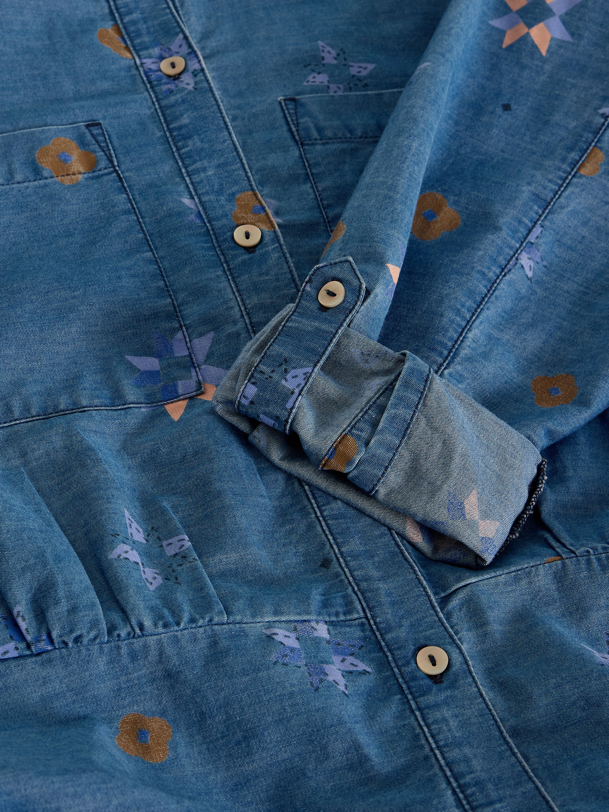 White Stuff 445274 Lana Denim Midi Dress