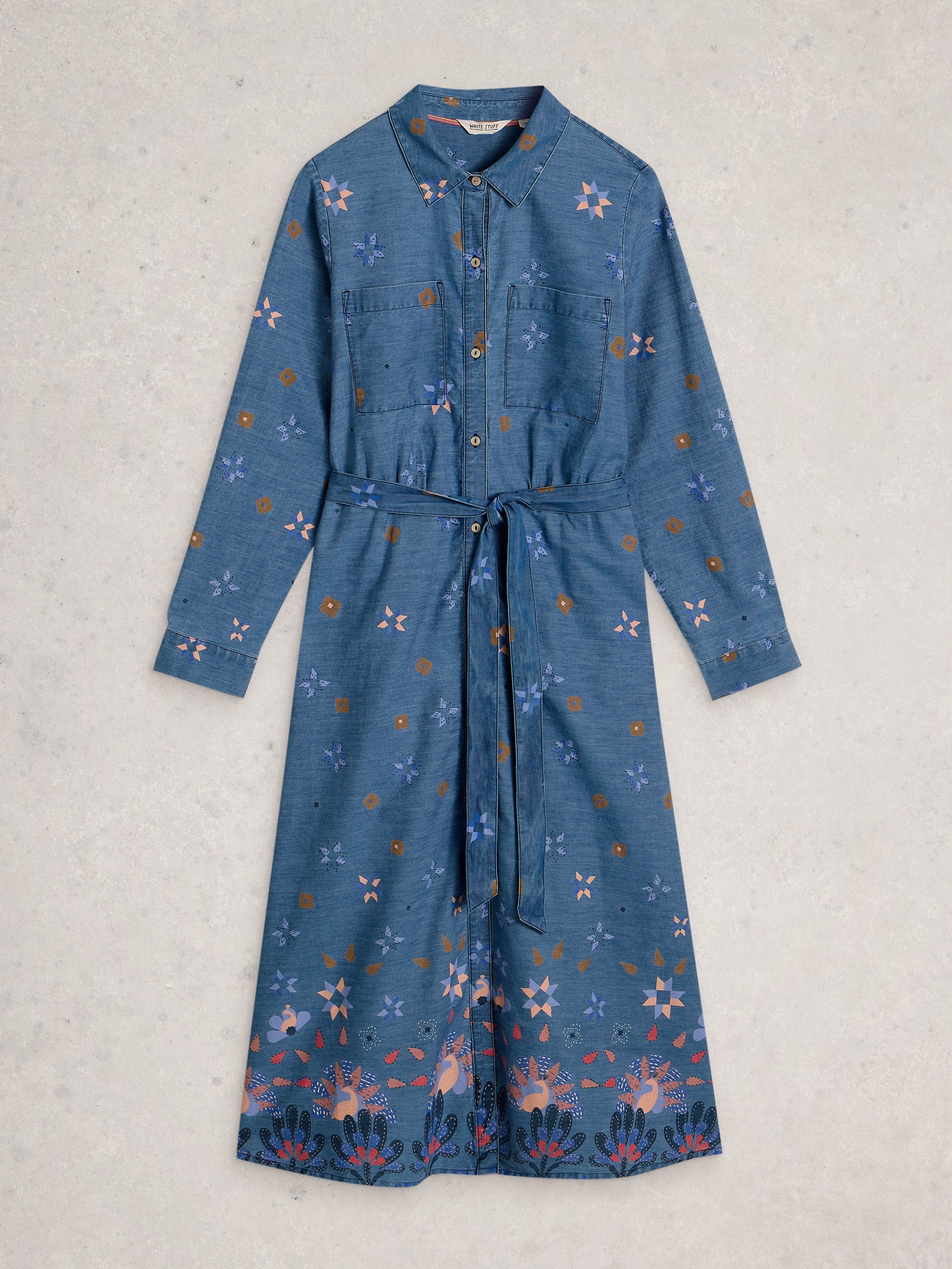 White Stuff 445274 Lana Denim Midi Dress