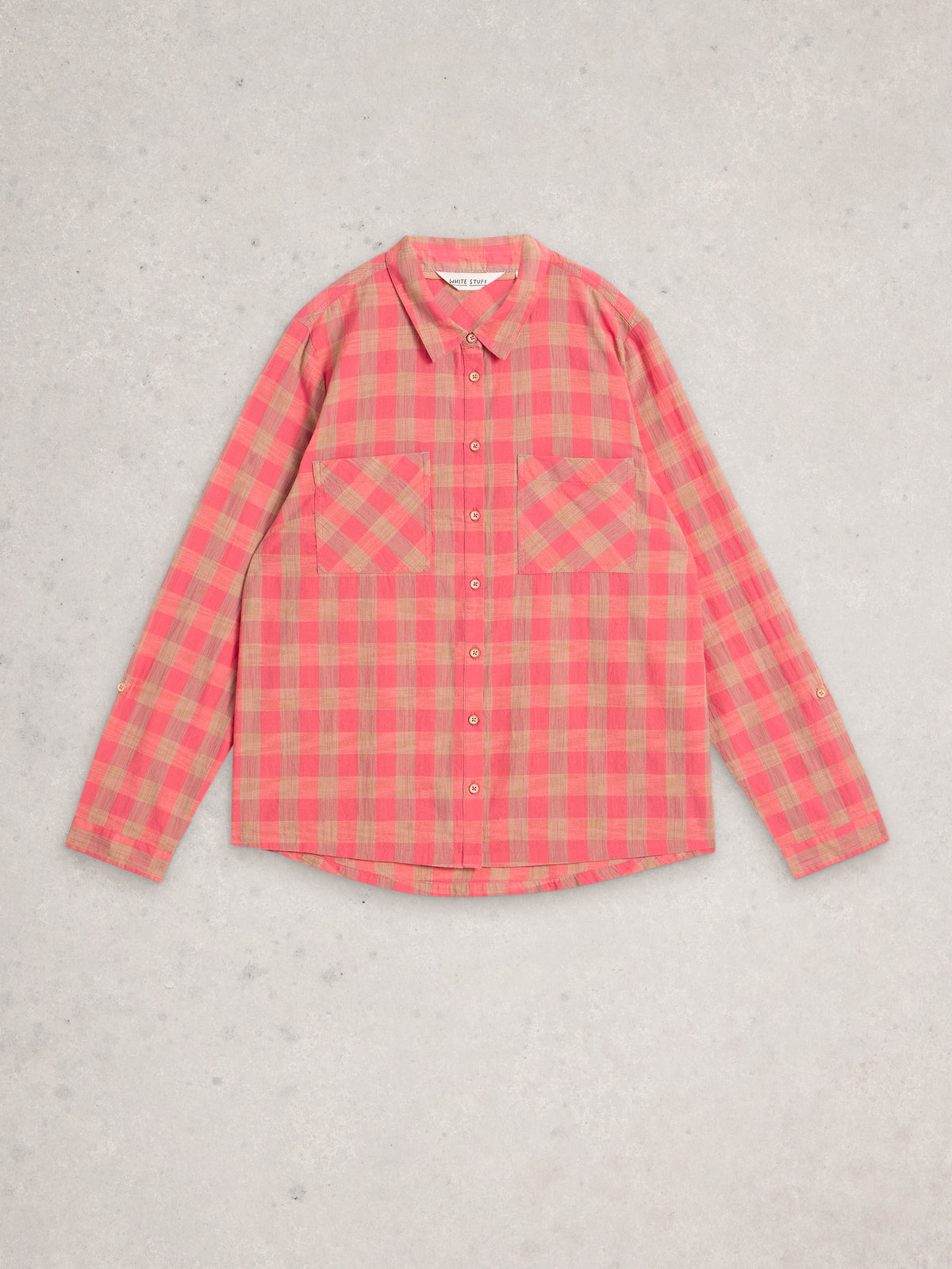White Stuff 445279 Sophie Organic Check Shirt