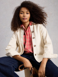 White Stuff 445279 Sophie Organic Check Shirt