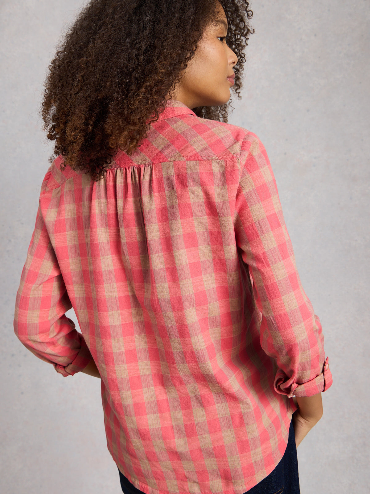 White Stuff 445279 Sophie Organic Check Shirt
