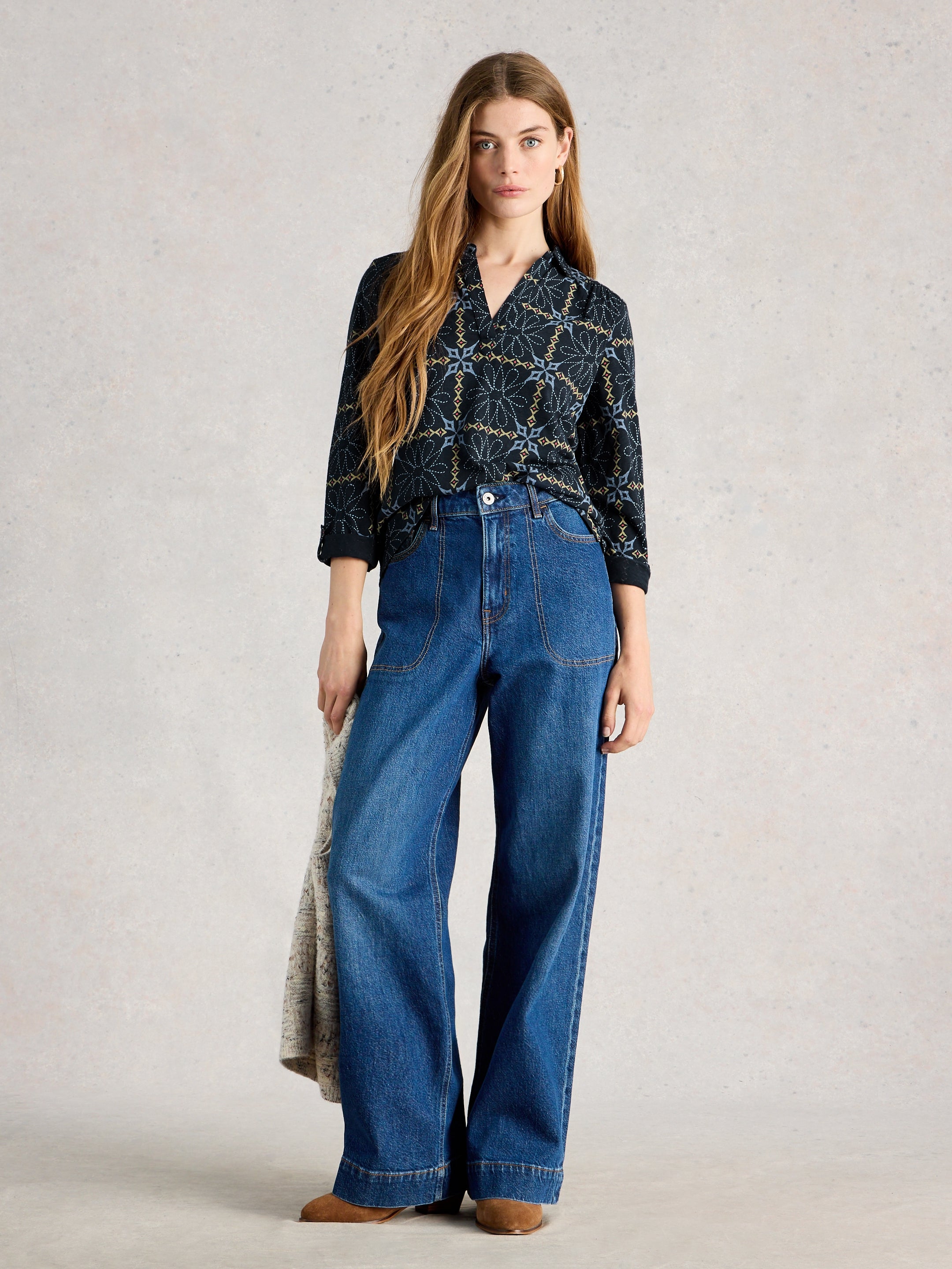 White Stuff 445345 Allie Jersey Shirt