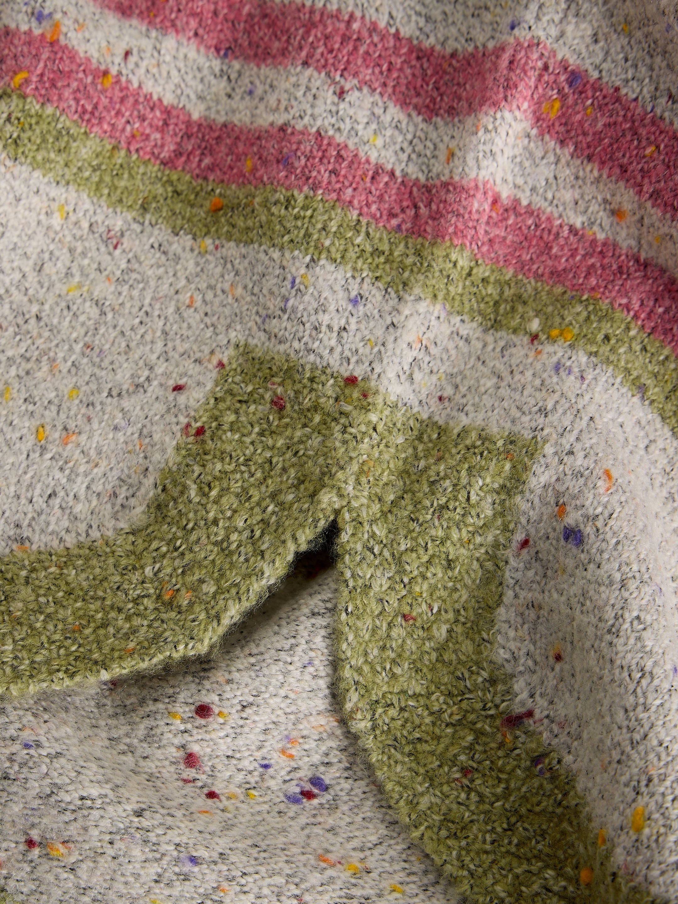 White Stuff 445396 Talia Nep Stripe Jumper