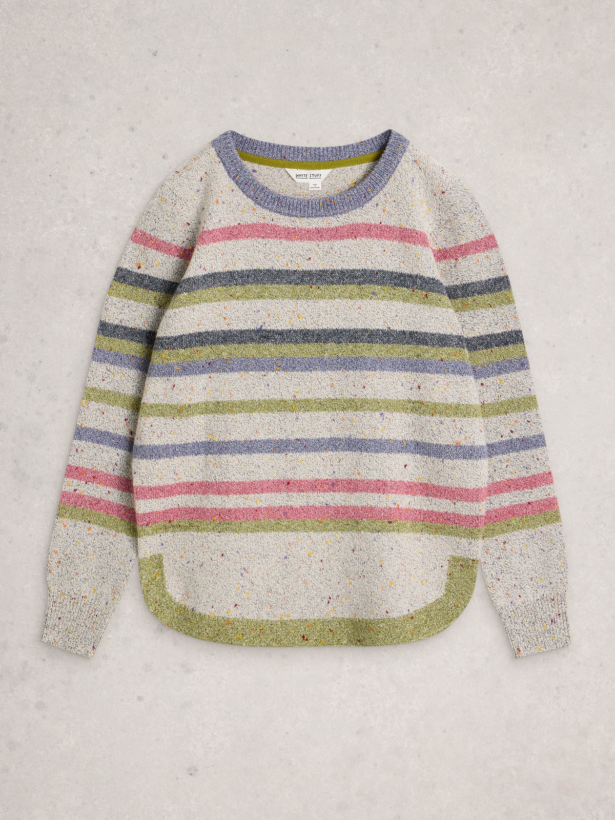 White Stuff 445396 Talia Nep Stripe Jumper