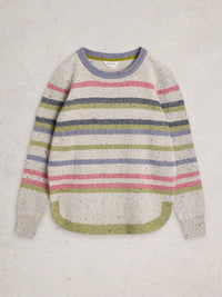 White Stuff 445396 Talia Nep Stripe Jumper