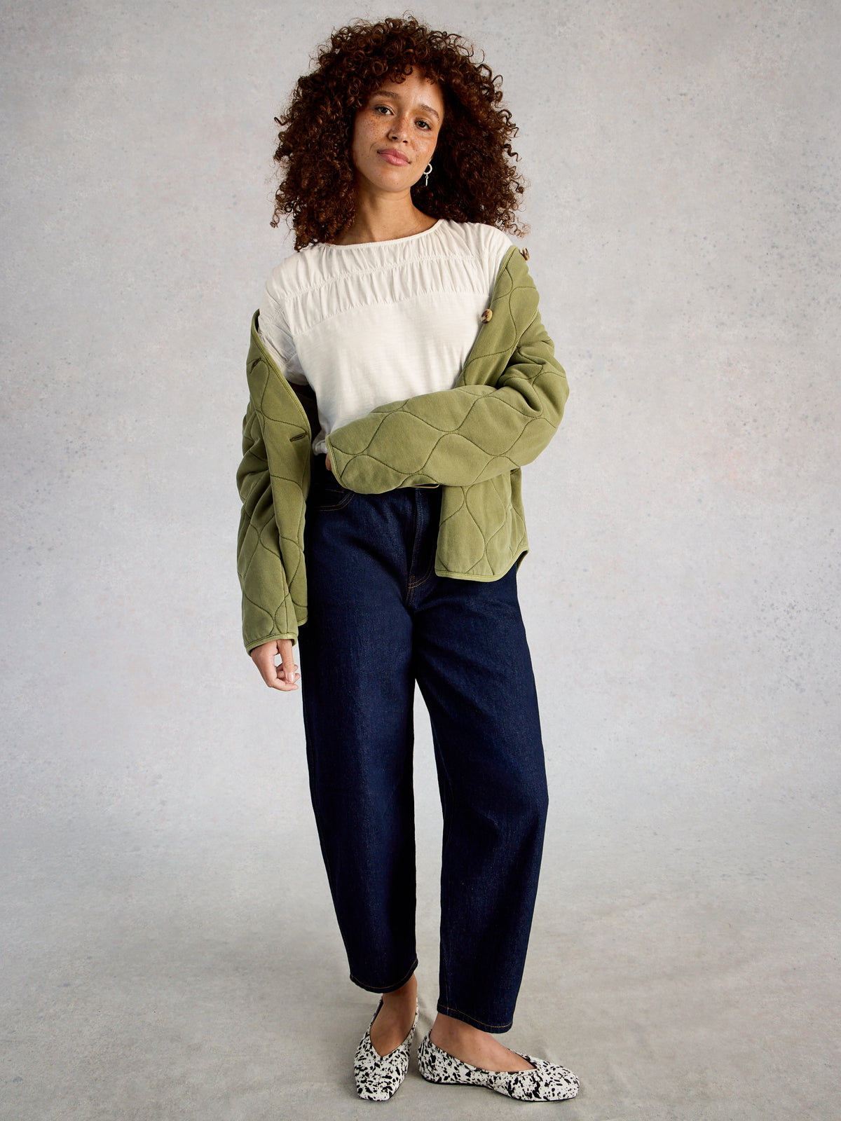 White Stuff 445540 Rachel Ruched Tee