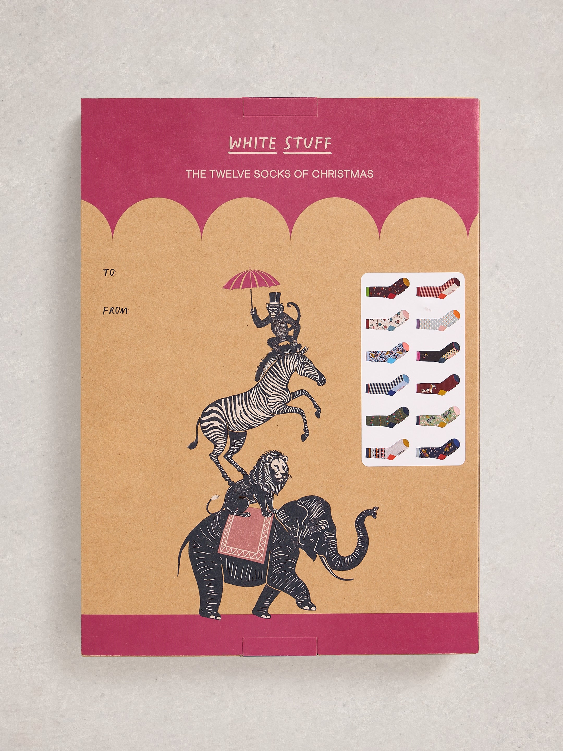 White Stuff 445632 12 Days Womens Sock Advent