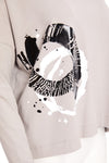 NAYA NAW25309 Placement circle print round neck top