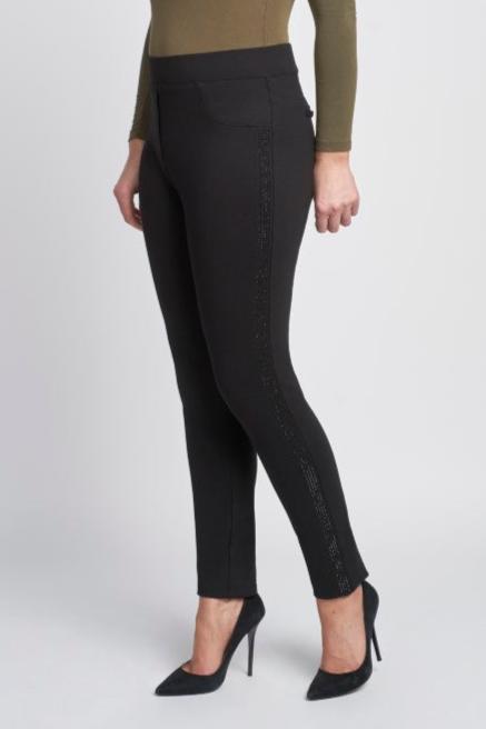 Pinns 566T Ponte Pull-Up Trouser With Crystal Piping