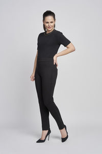 Pinns 566T Ponte Pull-Up Trouser With Crystal Piping