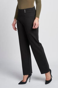 600T Ponte Contour Regular Trouser With Diamante Pinns #