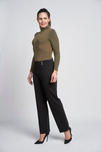 600T Ponte Contour Regular Trouser With Diamante Pinns #