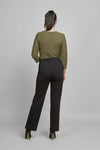 600T Ponte Contour Regular Trouser With Diamante Pinns #