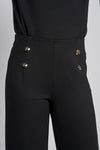 Pinns 610T Wide Leg Ponte Trouser With Button Feature