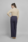 Pinns 610T Wide Leg Ponte Trouser With Button Feature