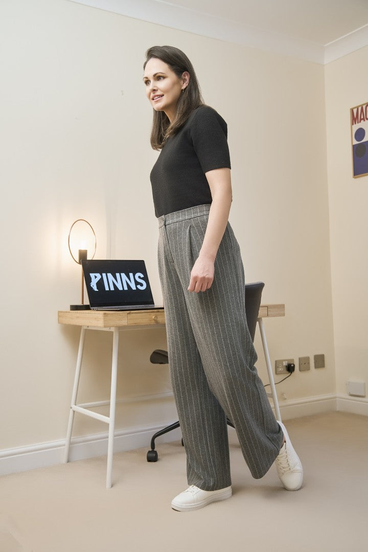 Pinns 697T Wide Leg Wool Touch Trouser