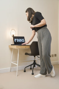 Pinns 697T Wide Leg Wool Touch Trouser
