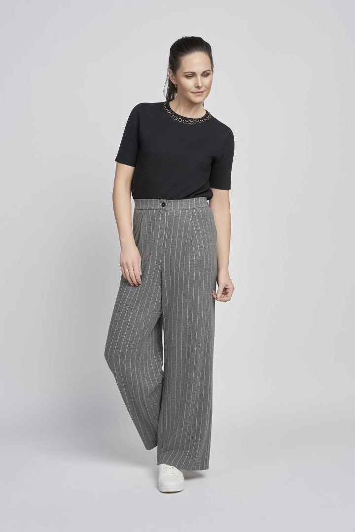Pinns 697T Wide Leg Wool Touch Trouser
