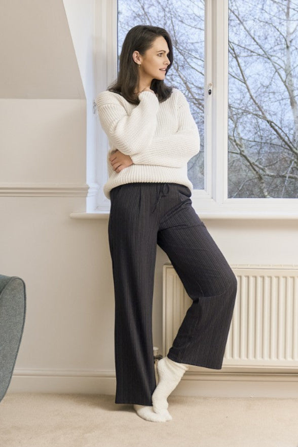 Pinns 703T High Waisted Wide Leg Pull Up Trouser