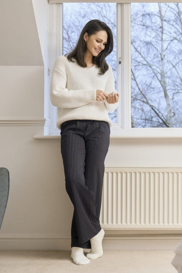 Pinns 703T High Waisted Wide Leg Pull Up Trouser