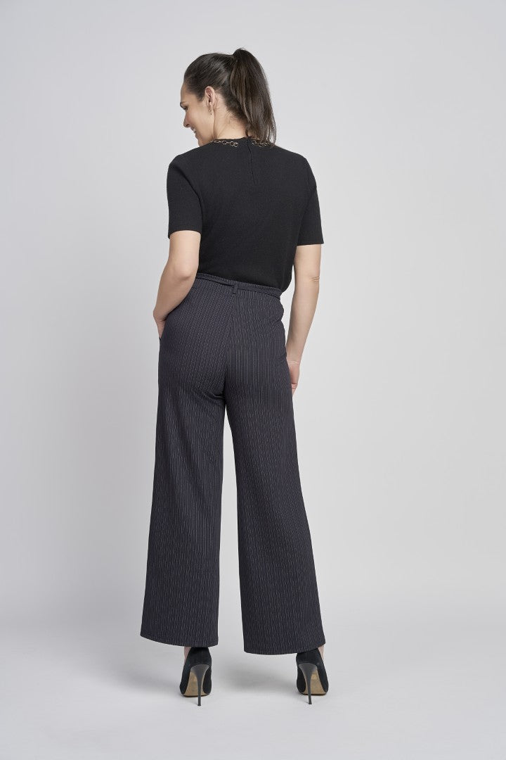 Pinns 703T High Waisted Wide Leg Pull Up Trouser