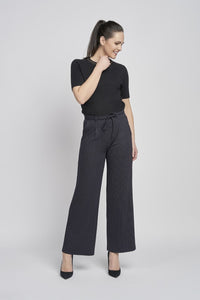 Pinns 703T High Waisted Wide Leg Pull Up Trouser