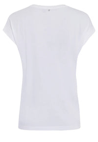 Marc Aurel 7684-7000-73859 T-Shirt with metallic sequin embroidery