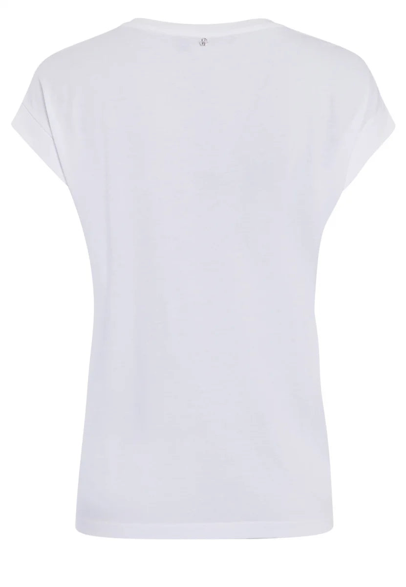 Marc Aurel 7684-7000-73859 T-Shirt with metallic sequin embroidery