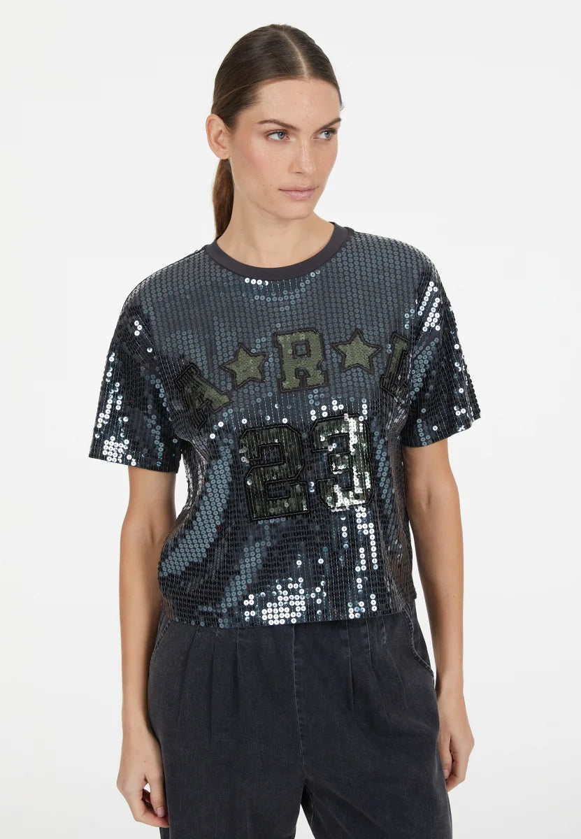 Marc Aurel 7717-7000-73884 Sequin Top
