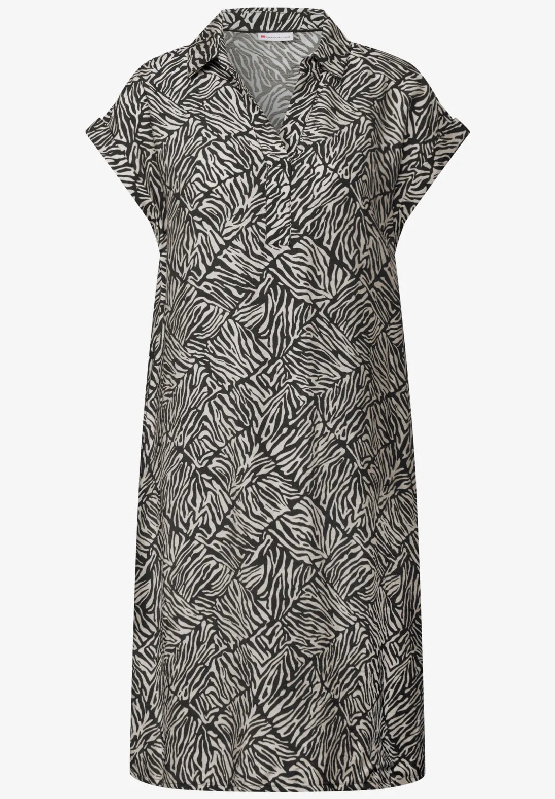 Street One 144558 Viscose Shirt Dress_AOP