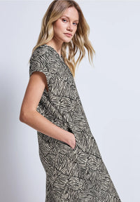 Street One 144558 Viscose Shirt Dress_AOP