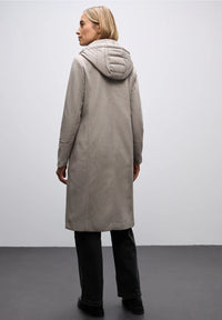Street One 202124 Long Revers Coat w. Removable