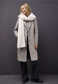 Street One 202124 Long Revers Coat w. Removable
