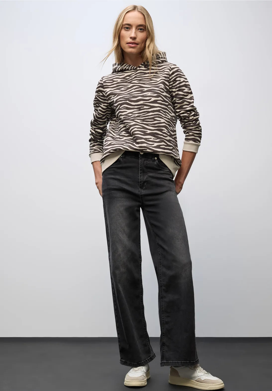 Street One 303472 Printed Sweat Hoody