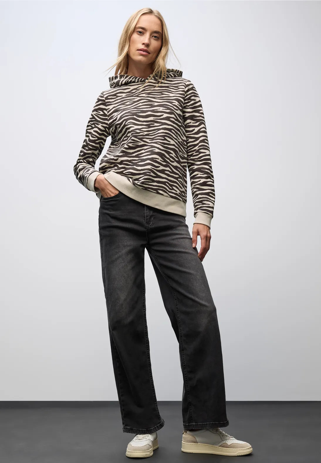 Street One 303472 Printed Sweat Hoody