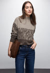 Street One 303479 Color Block Jacquard Sweater