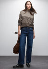 Street One 303479 Color Block Jacquard Sweater