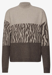 Street One 303479 Color Block Jacquard Sweater
