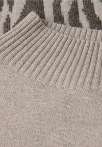 Street One 303479 Color Block Jacquard Sweater