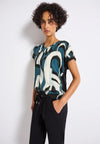 Street One 323786 Printed mat-mix v-neck top