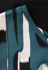 Street One 323786 Printed mat-mix v-neck top