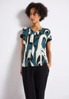 Street One 323786 Printed mat-mix v-neck top