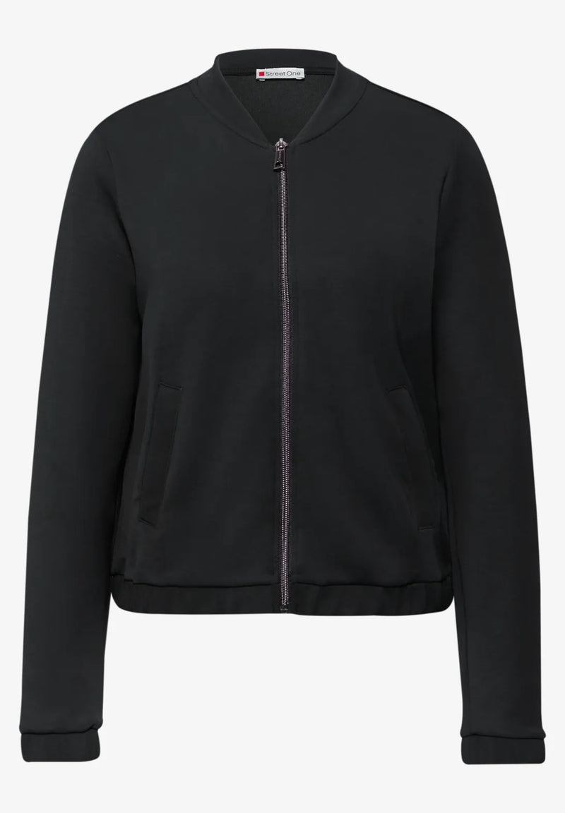 Street One 323841 Silk Look Short Zipper Jacket