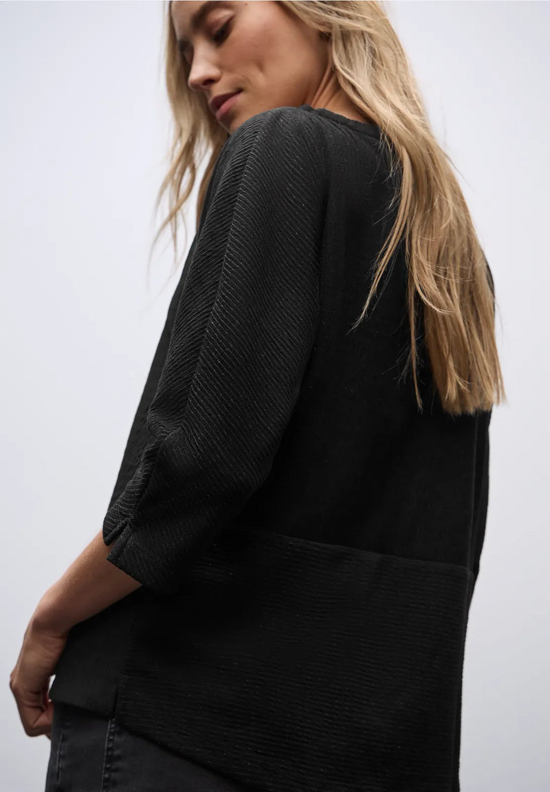 Street One 323842 Structured Shirt W. Lurex Knit