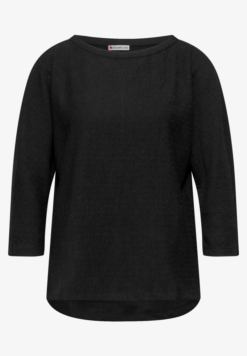 Street One 323842 Structured Shirt W. Lurex Knit