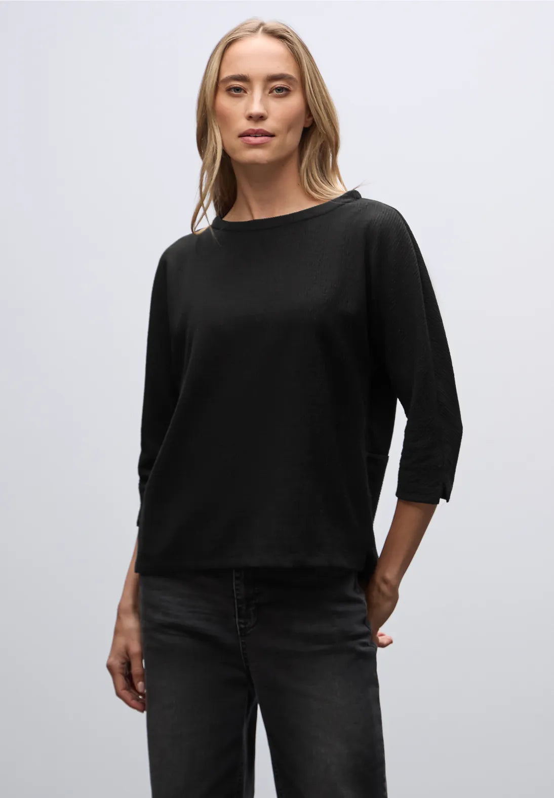 Street One 323842 Structured Shirt W. Lurex Knit