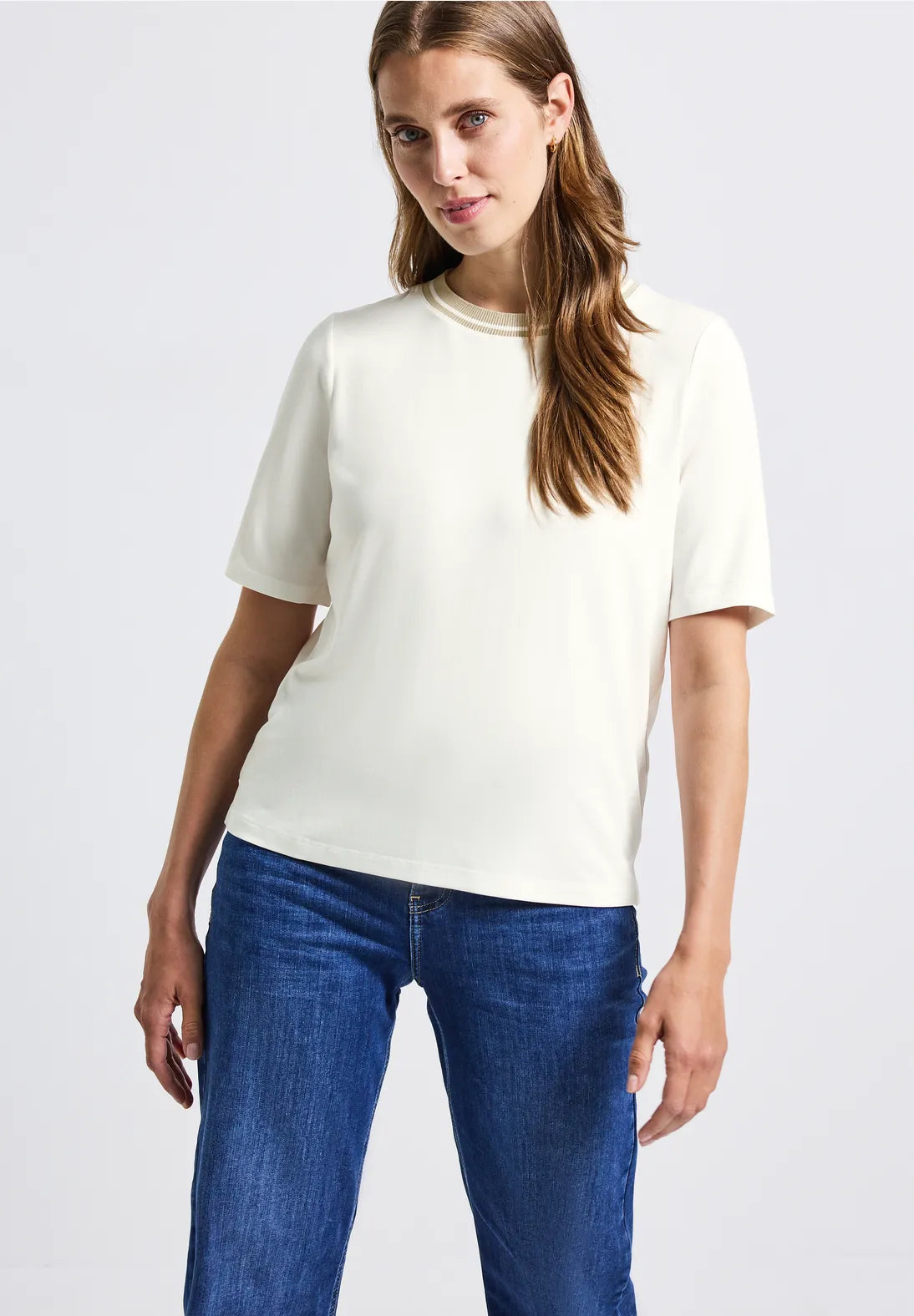 Street One 323849 Shirt W.Rib Collar