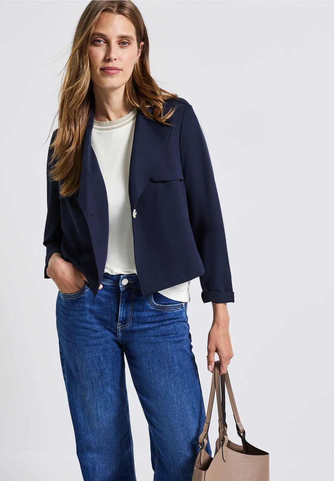 Street One 323849 Shirt W.Rib Collar