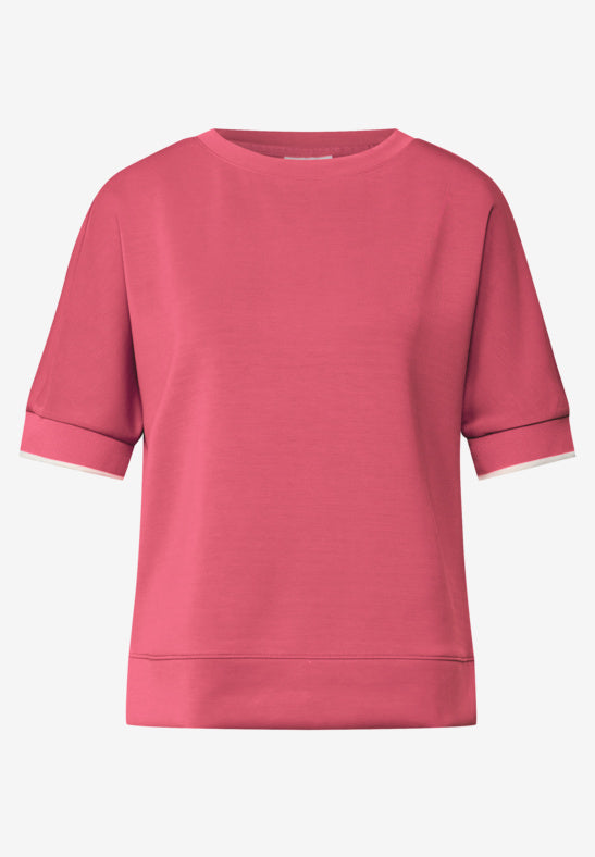 Street One 323881 Silk Look Shirt W.Rib C