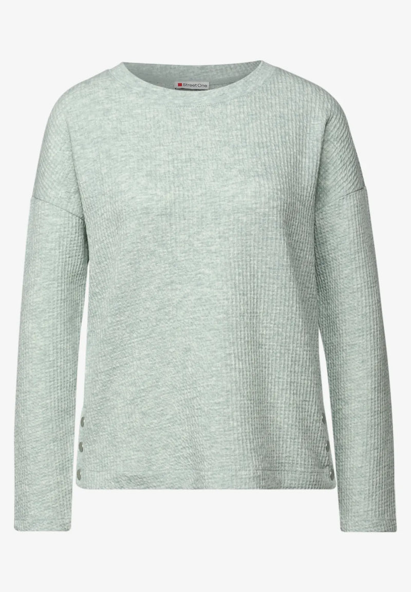 Street One 324019 Structure Shirt With Buttons At Side